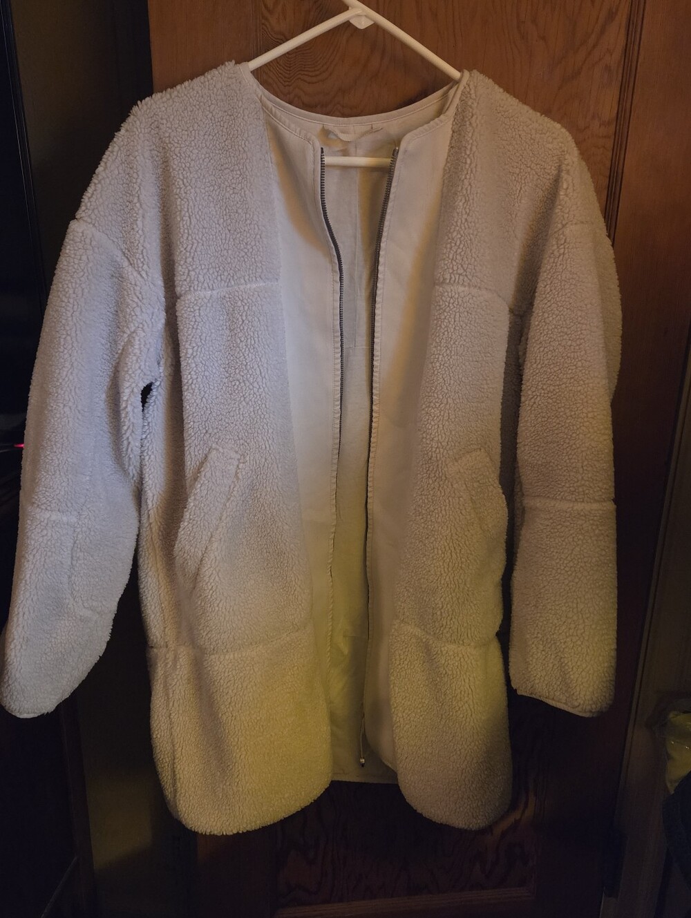 Lululemon Ivory Jacket Long Sherpa